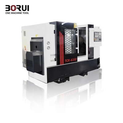 Moinho da máquina do torno do CNC de TCK6350 Live Tooling Slant Bed combinado
