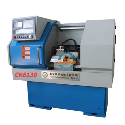Máquina pequena do torno do Cnc da cama lisa de China com C-linha central para o metal que gerencie o torno do CNC